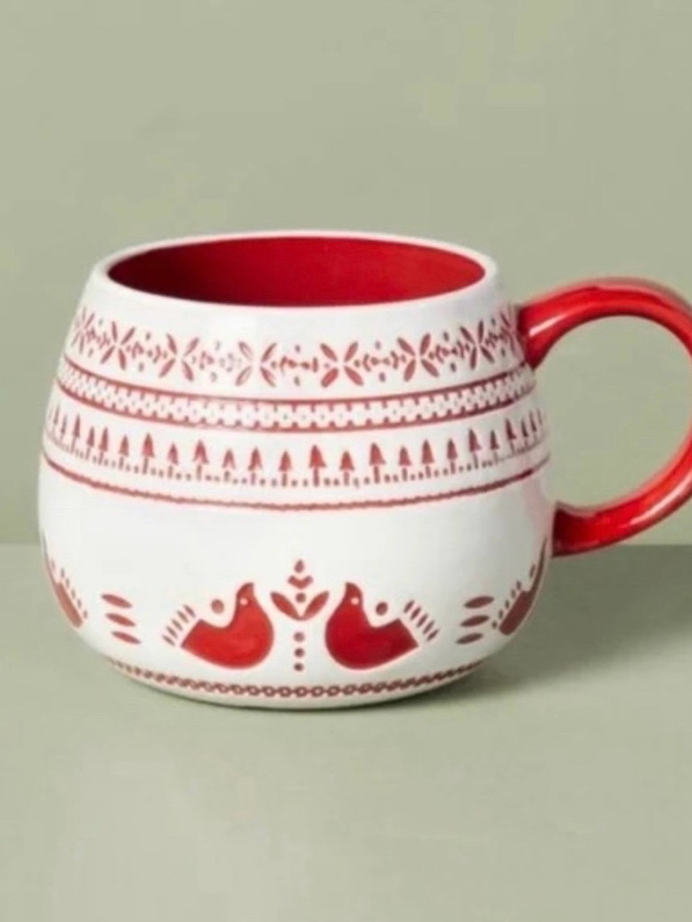 Hearth & Hand with Magnolia 14oz Nordic Christmas Fair Isle Stoneware Mug
